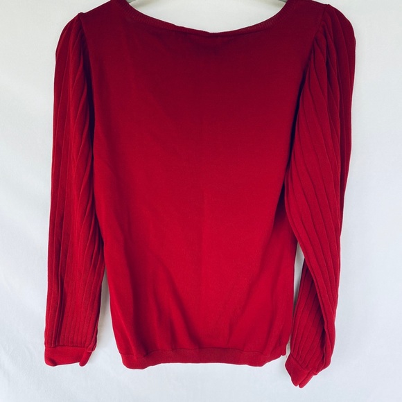 New York and Co Red long sleeve top - Picture 4 of 4
